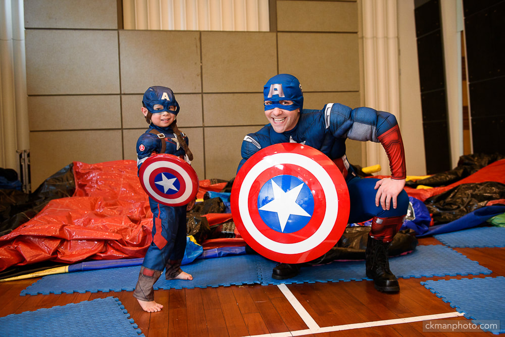Captain America, father and son